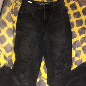 Black American eagle bf jeans size 0